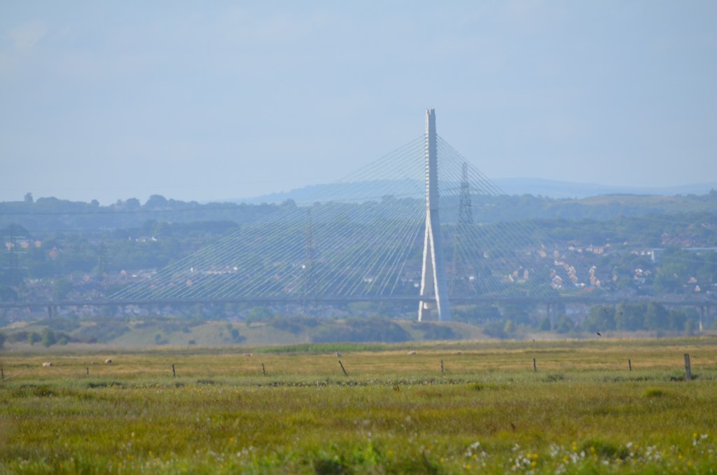 Flintshire Bridge in the haze