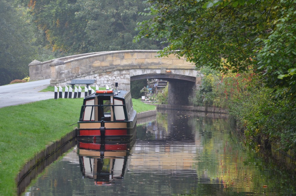 Moored houseboat at Chirk