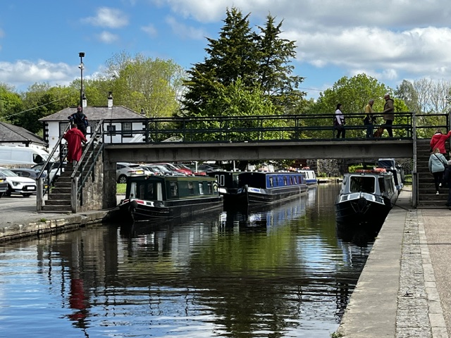 Boats reflected